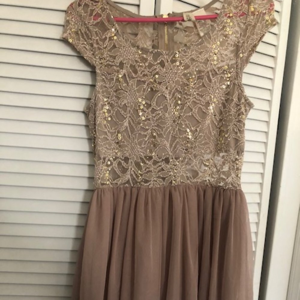 New Beautiful champagne colored dress